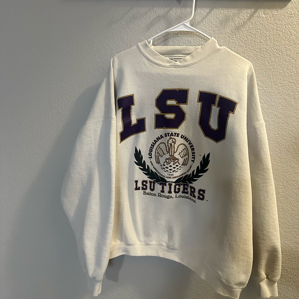 Vintage LSU Cream Crewneck